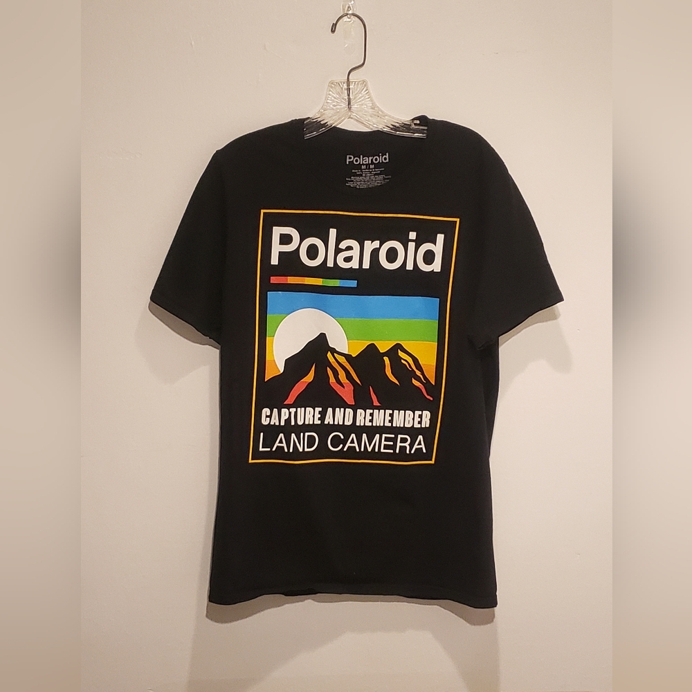 Polaroid Black Graphic T-Shirt